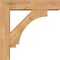 Ekena Millwork Imperial Block Smooth Bracket w/ Offset Brace, Western Red Cedar, 5 1/2"W x 22"D x 22"H BKT0604X22X22IMP05SWR - alternate 3